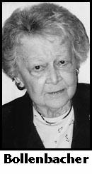 ELIZABETH A. BOLLENBACHER, 85, of Decatur, died Wednesday, Nov. - 0000435313_01_11262005_1