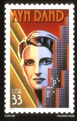 Ayn Rand postage stamp