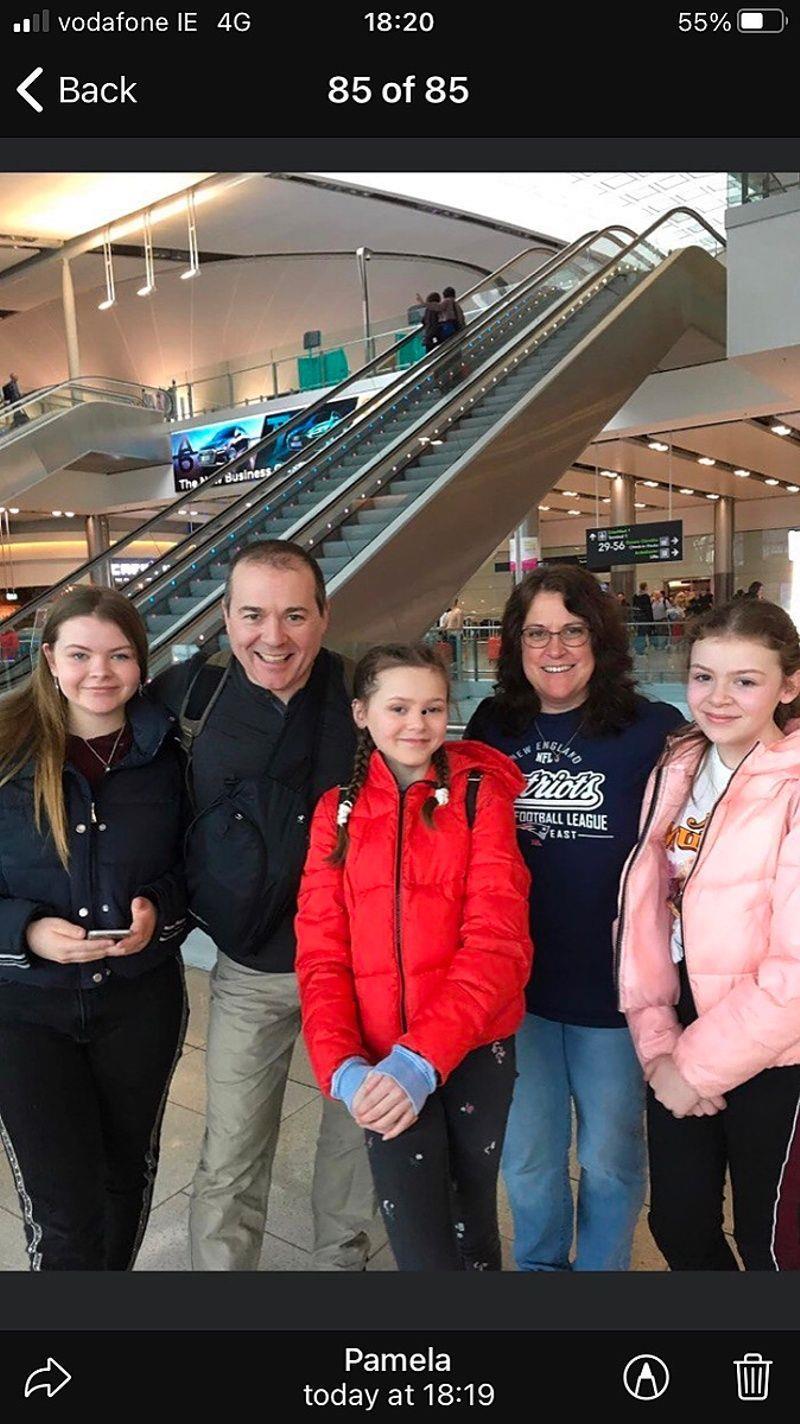 Dublin airport July 2015 with Erina, Eimile and Matilda. Missing you xxxxx