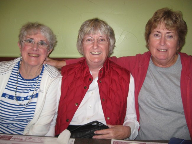 Andrea (center) with her sister in law Patricia and sister, Jean.