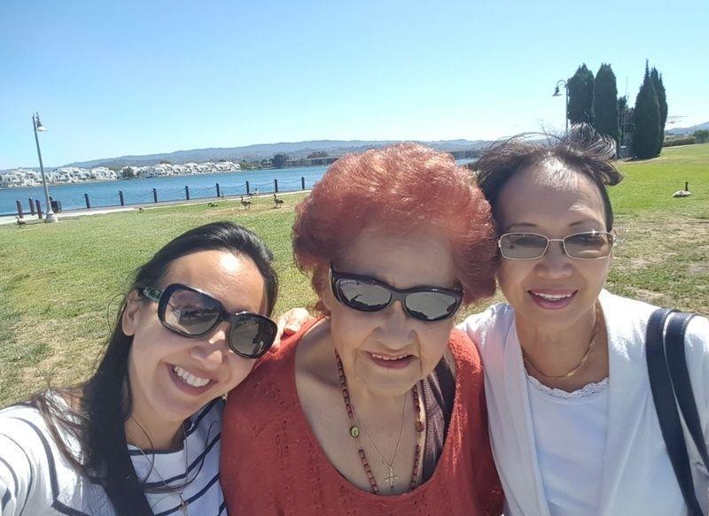 Taken in San Francisco with Yvonne Yamagata-Espinoza, +Auntie Josephine, and Evelyn Akiyama Aldan Yamagata
